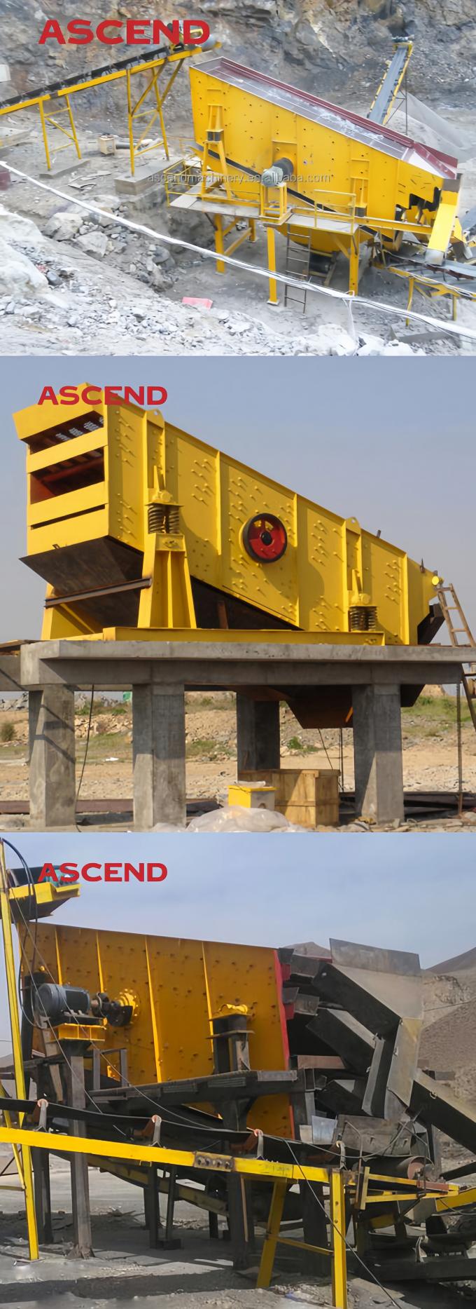 Spolverizzi il setacciamento della vibrazione lavando gli schermi Shaker For Gold Mining Plant 160m3/H 6