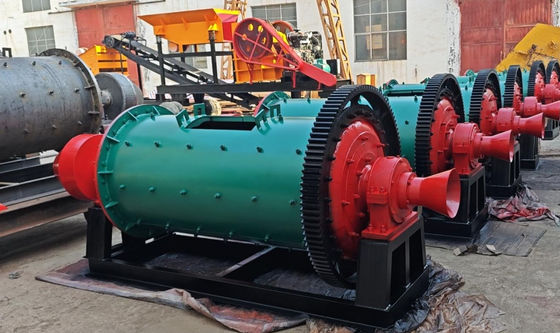 Low Consumption Mining Powder Grinding Machine Dry / Wet Type Limestone Gold Ore Ball Mill