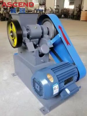 PE60x100 model basalt dolomite gravel small mini laboratory jaw crusher for testing with 50 60 kg/h