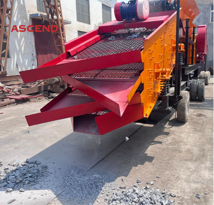 Mobile Jaw Crusher With Wheels And Trailer By Diesel Driven For Marble Gravel Limestone Crushing