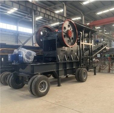 10 20 30 Tph Capacity Diesel Engine Mobile Jaw Crusher For Sand Stone Processing Production Lines