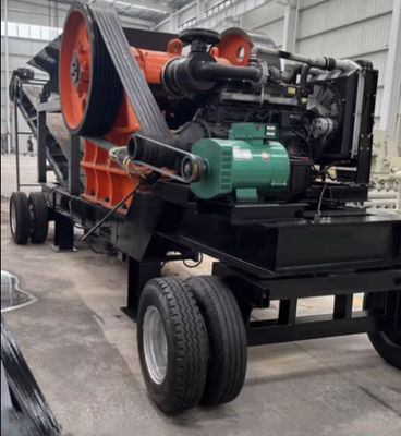 10 20 30 Tph Capacity Diesel Engine Mobile Jaw Crusher For Sand Stone Processing Production Lines