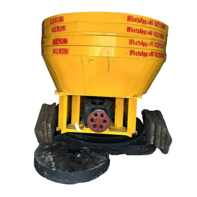 1200 Model Cast Steel Double Rollers Wet Pan Mill For Gold Silver Ore Stone Mining With 500kg Per Hour Capacity In Sudan