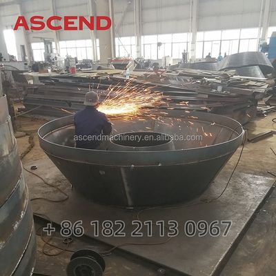 Output Size 150 Mesh Gold Silver Ore Grinding Machine 0.5tph Capacity Water Wet Pan Mills With Double Two Rollers