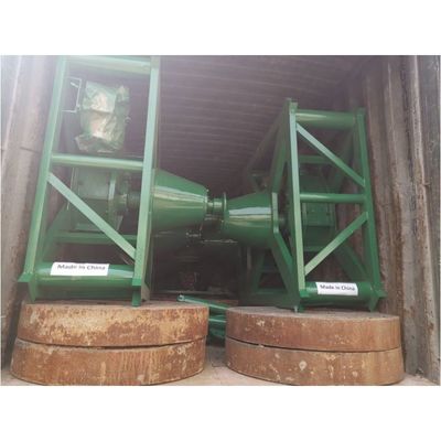 Gold Silver Ore Grinding Machine Three Rollers Water Wet Pan Mill 1200 Model 1 Tph Capacity Output Size 80-150 Meshes