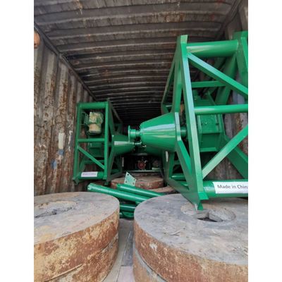 Gold Silver Ore Grinding Machine Three Rollers Water Wet Pan Mill 1200 Model 1 Tph Capacity Output Size 80-150 Meshes
