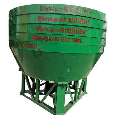 Three Rollers Wet Pan Mill Gold Silver Ore Grinding Machine With 10 Bags Per Hour Discharging Size Less Than 200 Meshes