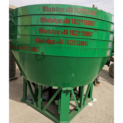 Three Rollers Wet Pan Mill Gold Silver Ore Grinding Machine With 10 Bags Per Hour Discharging Size Less Than 200 Meshes