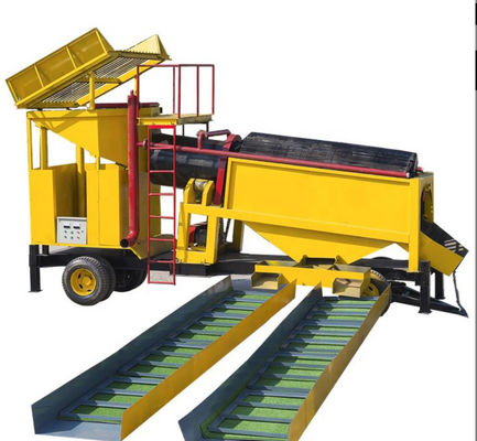 100 200 tons per hour capacity gold washing plant for alluvial placer rock gold processing in Sudan Zambia